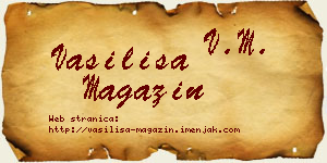 Vasilisa Magazin vizit kartica